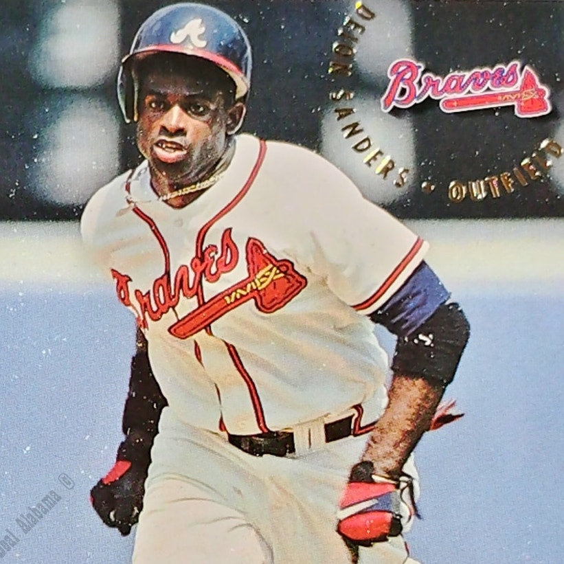 Deion Sanders, Atlanta Braves, #373, 1994 Fleer Baseball Collector's Card