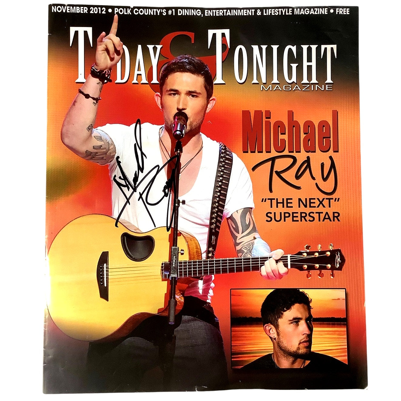 Today & Tonight Autographed Magazine by Michael Ray and Sara Michaels, Nov 2012