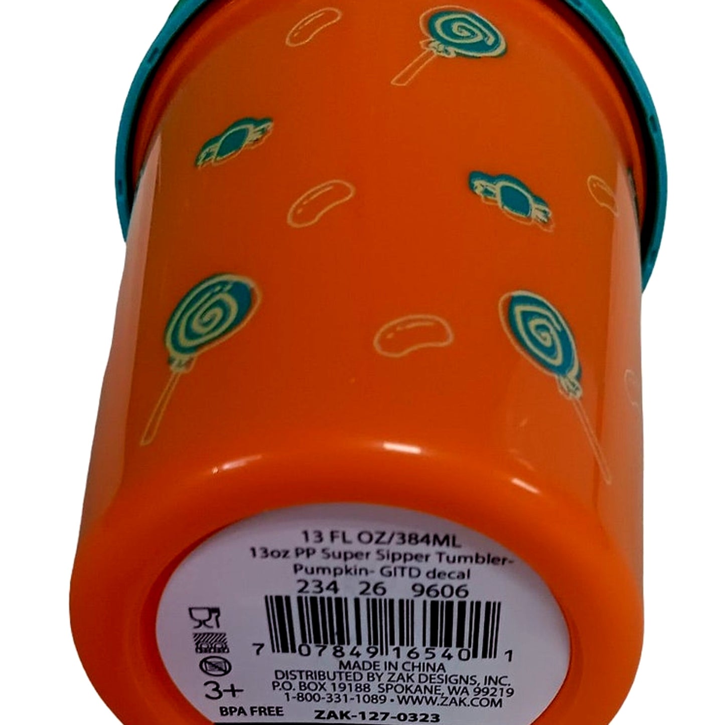 3 PC Glow-in-the-Dark Halloween Halloween 13 oz Cup Set - 2 x Pumpkin, 1 x Ghost