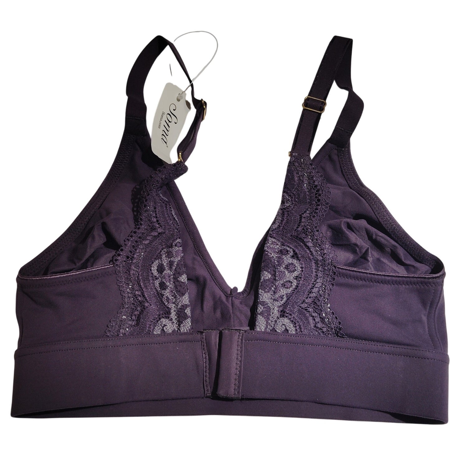 Soma Embraceable UL Wireless Bralette, Heather Violet, S  32A, 32B, 32C, and 32D