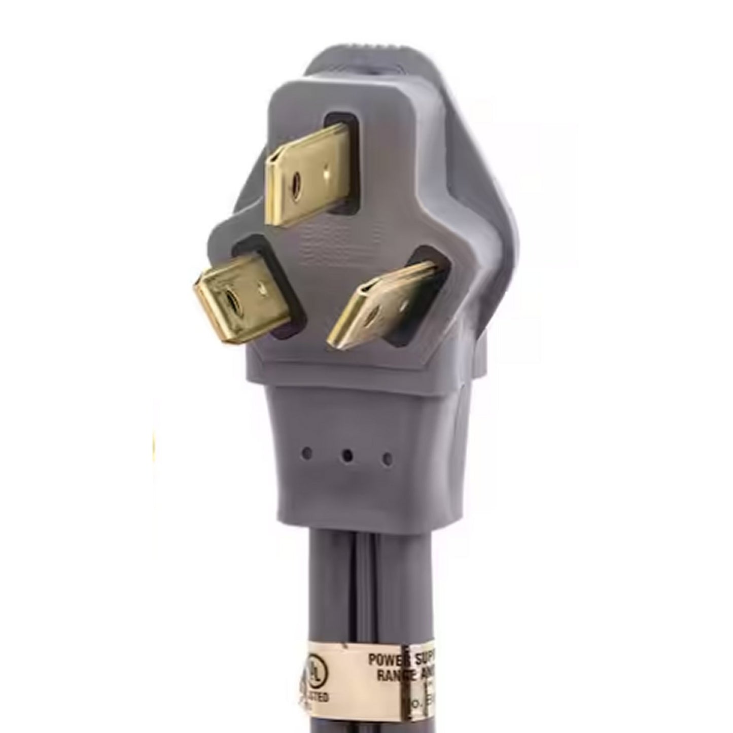 GE 4 ft 40 Amp 3-Prong Range Cord Heavy-Duty Gray Vinyl Jacket