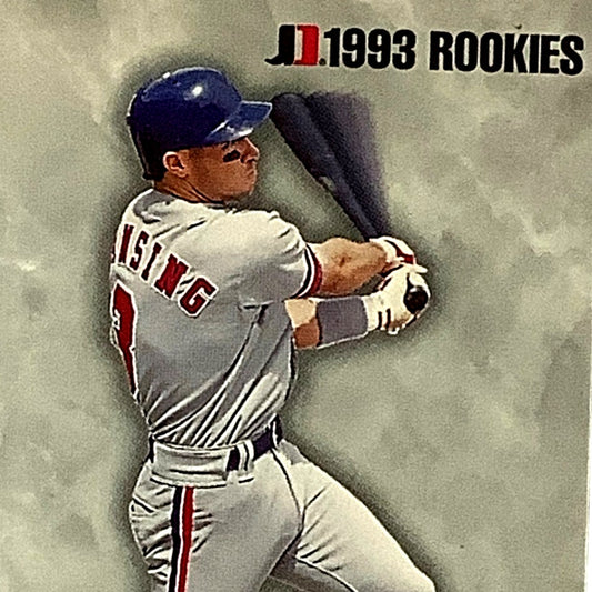 1993 Rookies, Mike Lansing, Montreal Expos, MLB, Jimmy Dean 1993, Card 6, EX/NM