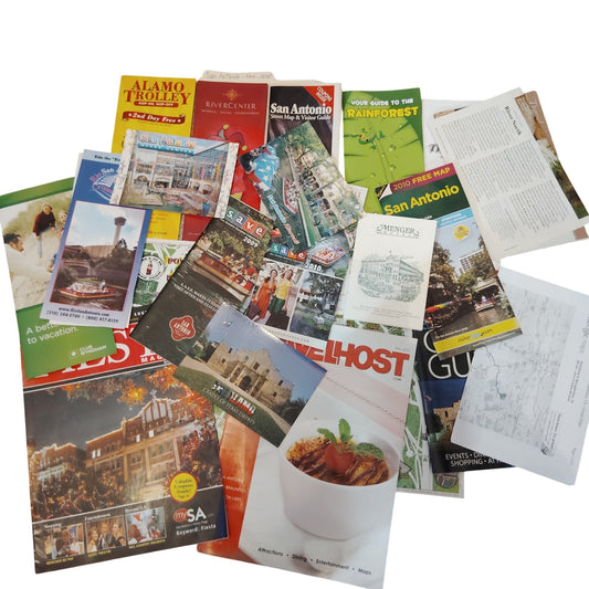2010 San Antonio TX Travel Ephemera Lot Maps Guides Brochures 2 Lbs