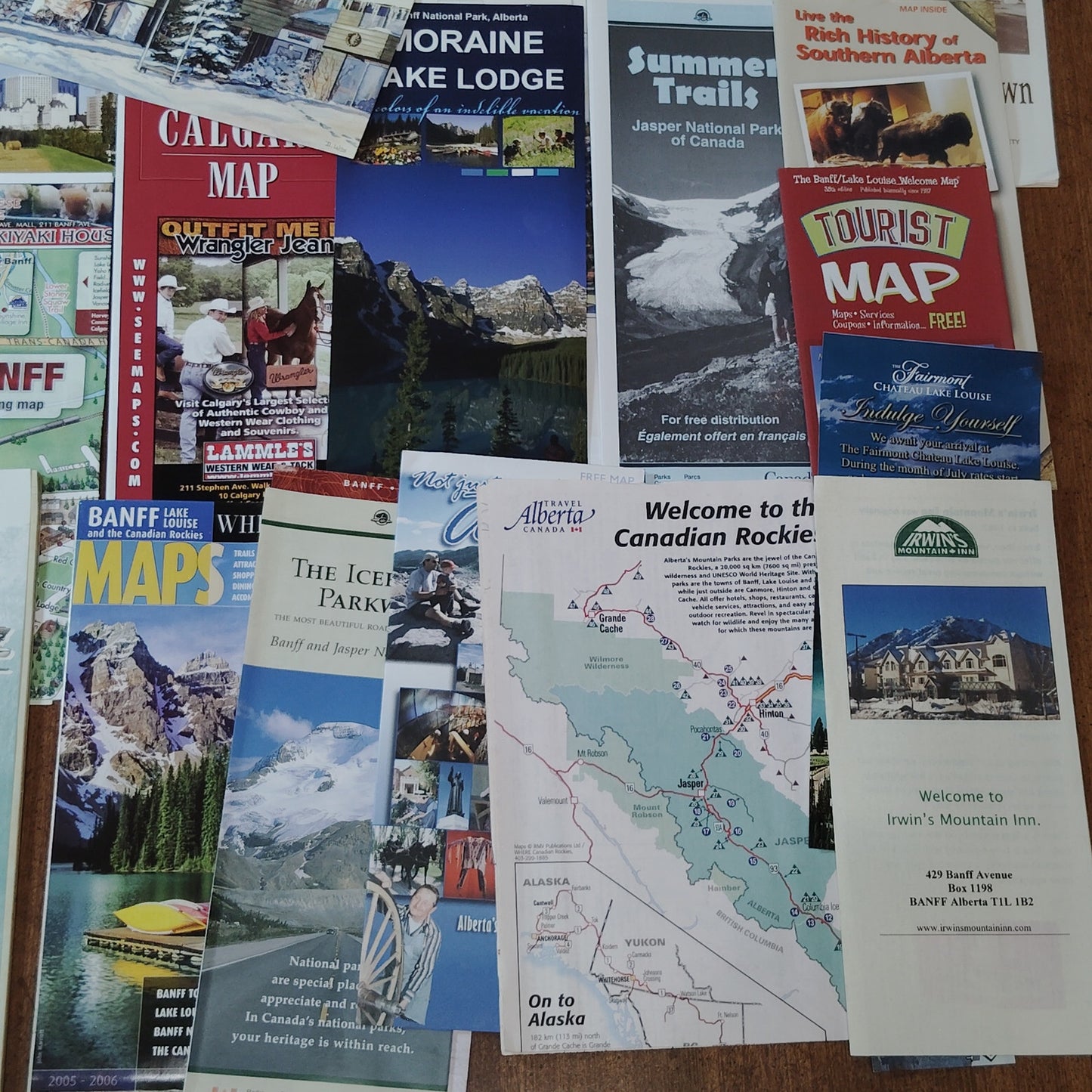 Canada 2006 Travel Ephemera Collection - Brochures, Maps, Guides from Alberta