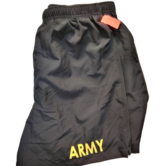 U.S. Army Black and Gold PT Shorts, Small, NWOT
