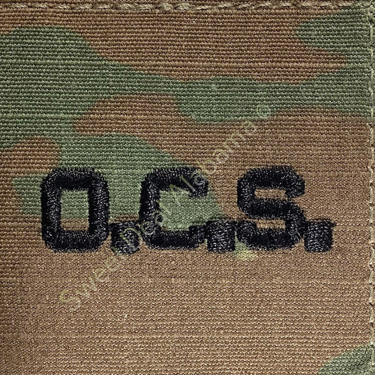 U.S. Army O.C.S. (Officer Candidate School) OCP Insignia, 2x2, Hook-n-Loop Back