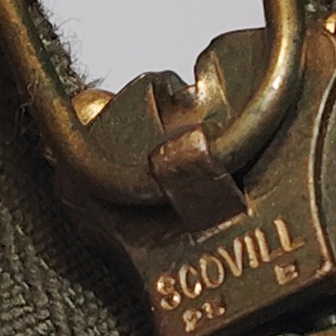 Vintage Scovill 25 E USA Zipper 67" Heavy-Duty Metal Teeth Military/Aviation Grade 1970s–80s