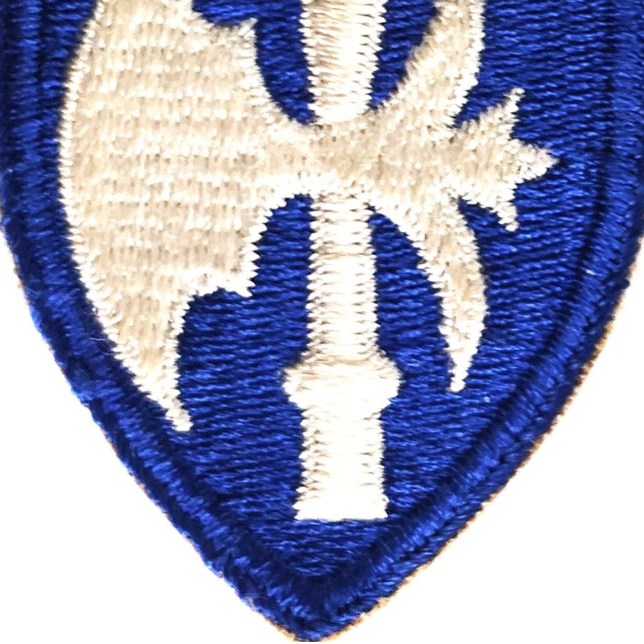 US Army 65th Infantry Division Patch WWII 3‑1/8" × 2‑3/8" Sew‑On, Embroidered