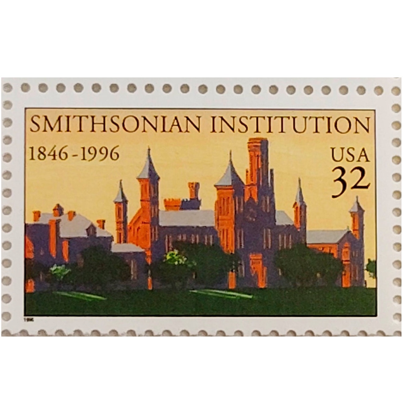 Block of 4 – 1996 USA 32¢ Smithsonian Institution MNH Scott 3061 – Marginal Block