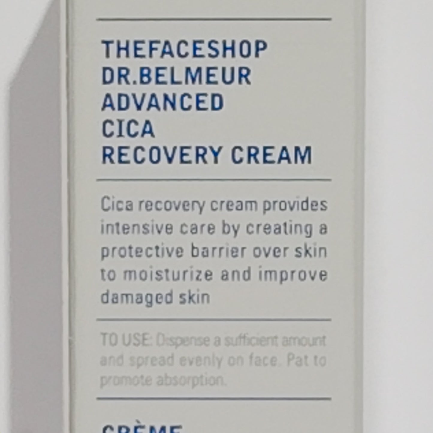 2‑PK Dr.Belmeur Advanced Cica Recovery Cream – Travel Size 0.33 Oz (10 ML) Each
