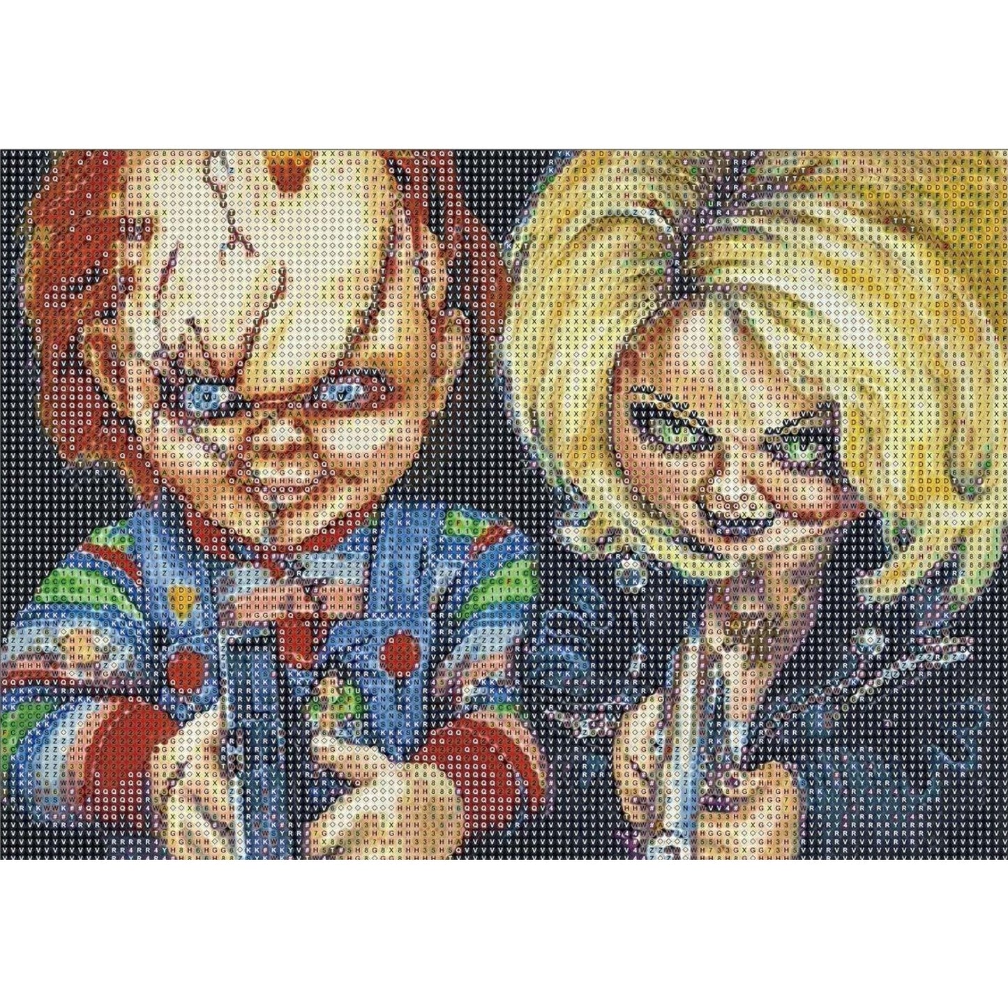 Chucky & Tiffany 5D Diamond Painting Kit 40×50 cm Horror DIY Wall Art