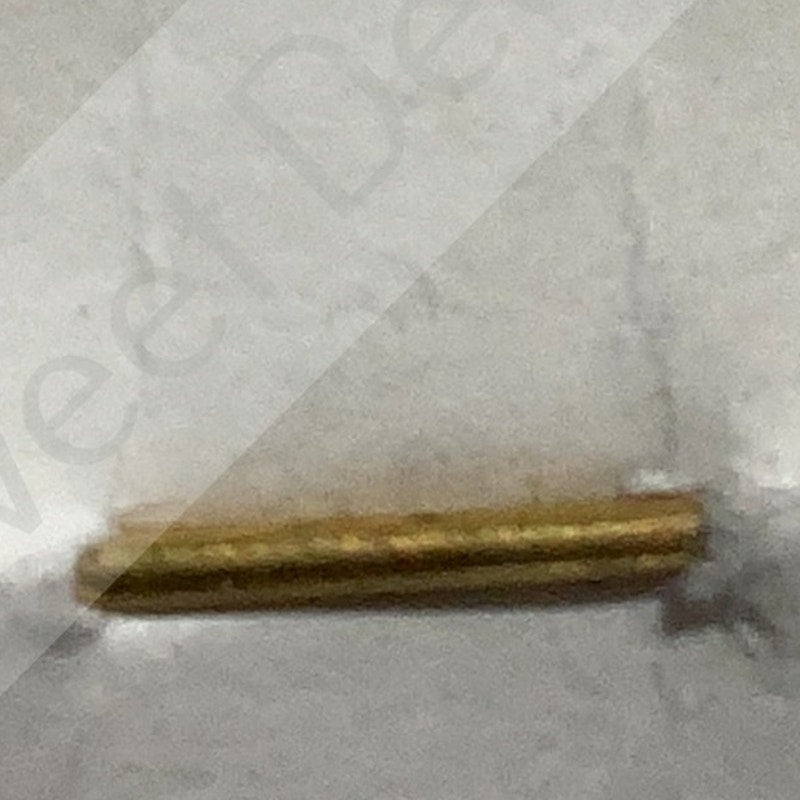 Early/Mid 1900s Brass C-Clasp "99" Collar Device 3/8"H Hat / Lapel Pin