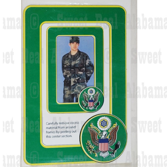 Photo Magnet Frame Set, U.S. Seal – Fits 2"x3" & 3"x5" Photos, Peel-Out Center
