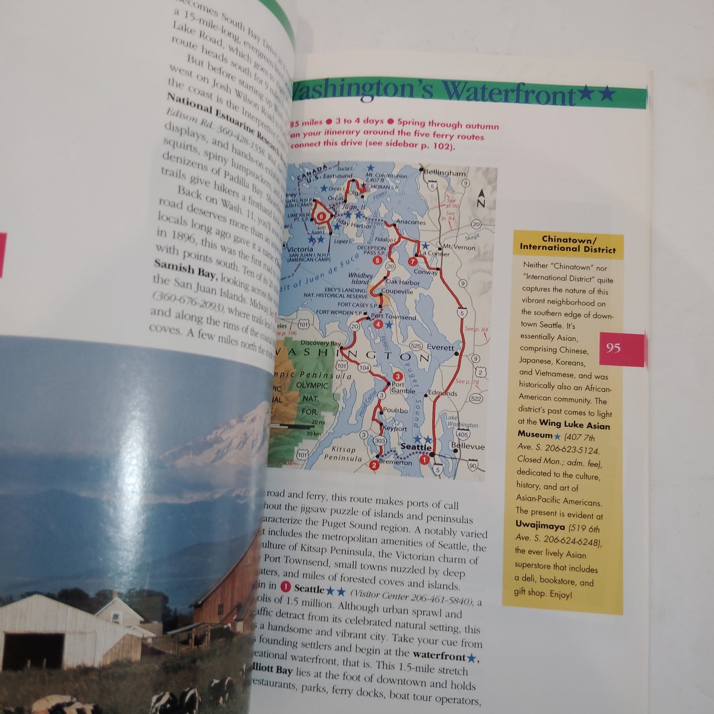National Geographic Driving Guide Pacific Northwest 1998 - OR, WA, AK Map Book