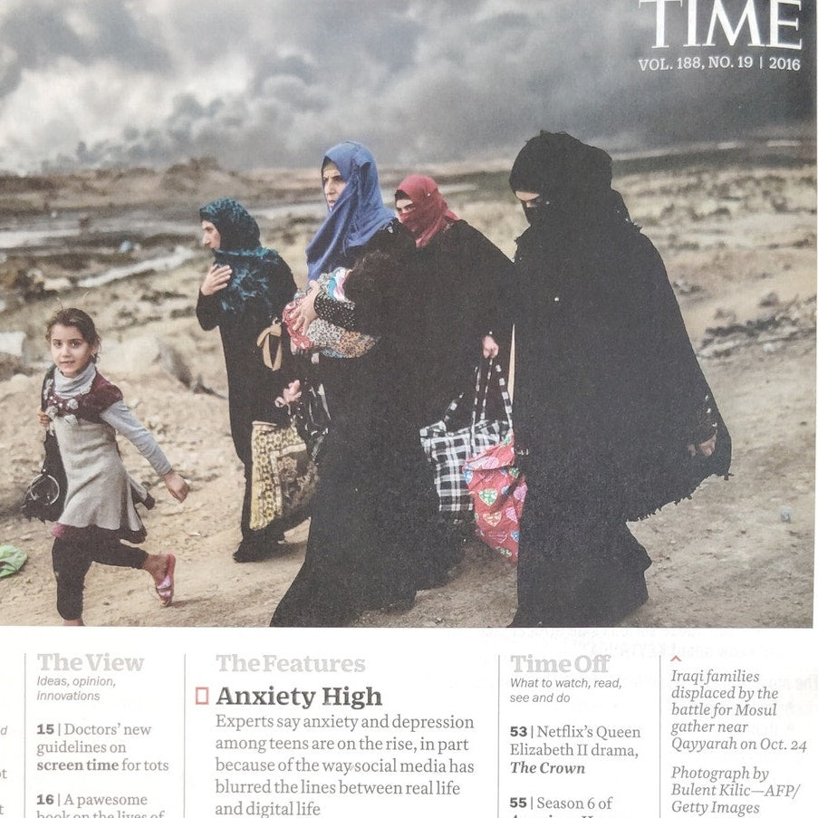 Time Magazine Nov. 7 2016 Teen Anxiety Depression, Mel Gibson's Hacksaw Ridge