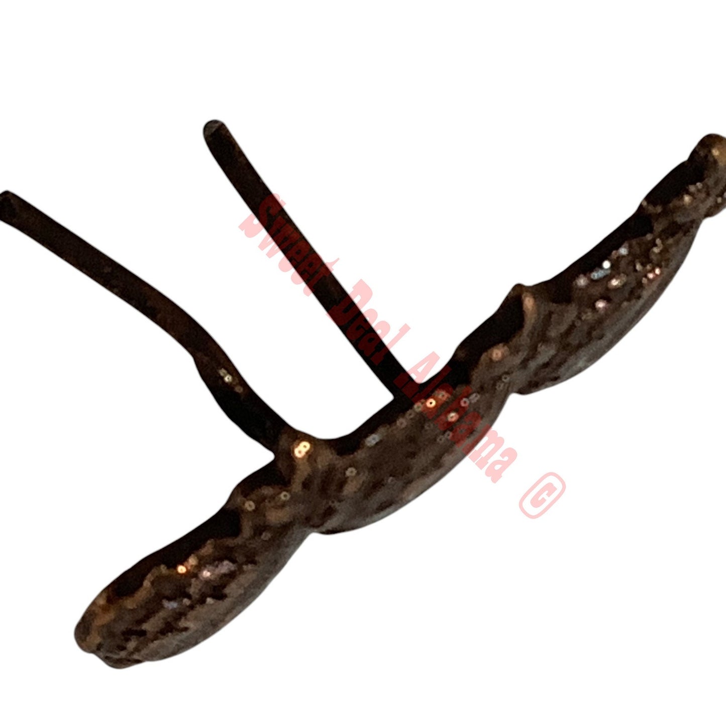 Ribbon Attachment Device: Bronze Three Oak Leaf - 3/16"H x 11/16"W