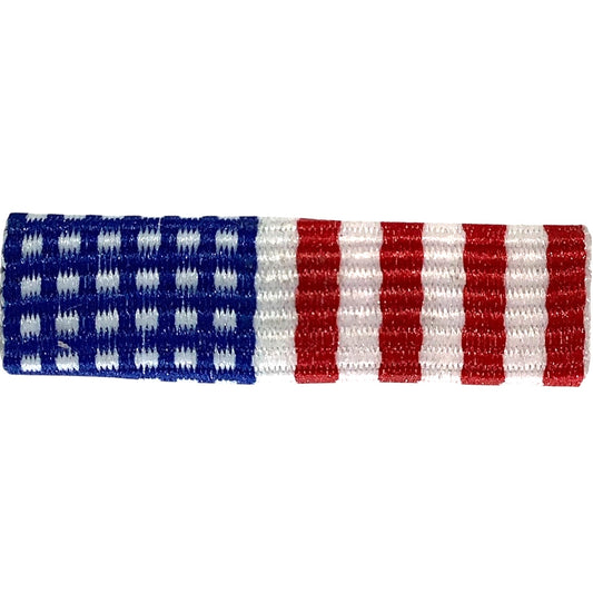 United States Flag Medal Ribbon, 1-3/8"L x 3/8"H