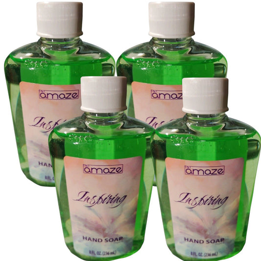 4× TNT Amaze Inspiring Hand Soap – 8 fl oz Each, Moisturizing Daily Cleanser, Made in Canada