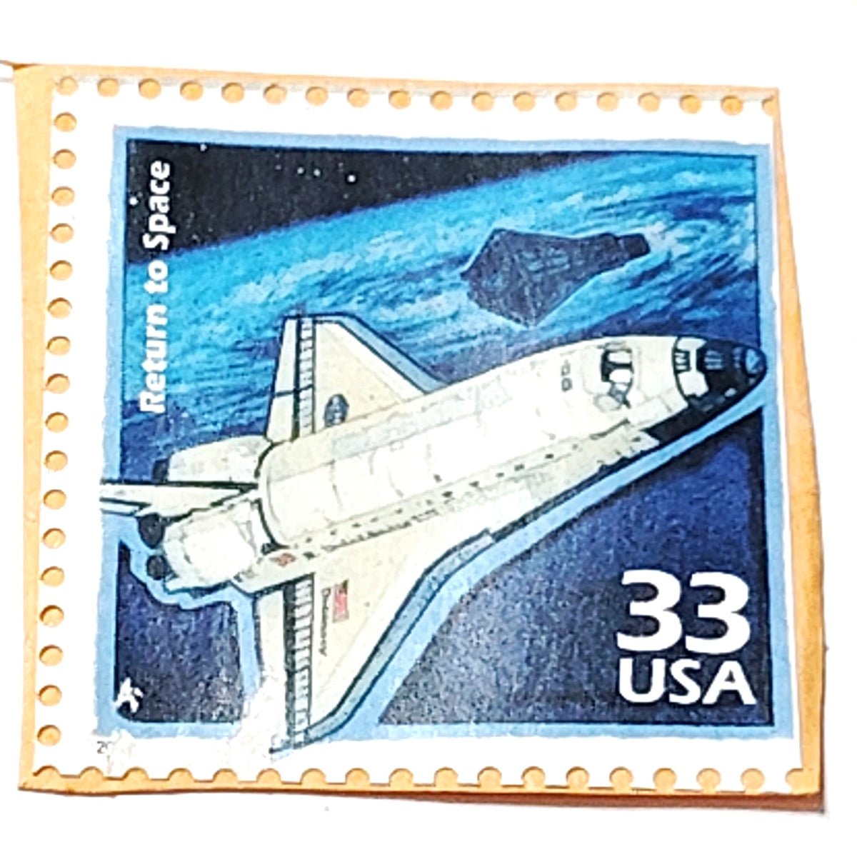 USPS 33c Celebrate Century 1990s Space Shuttle Return to Space Stamp John Glenn