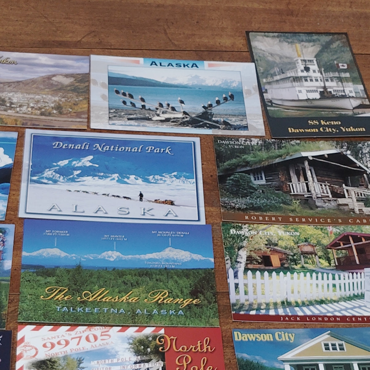 Vintage Alaska & Yukon Postcard Collection (23 pcs)- Glaciers, Wildlife, History