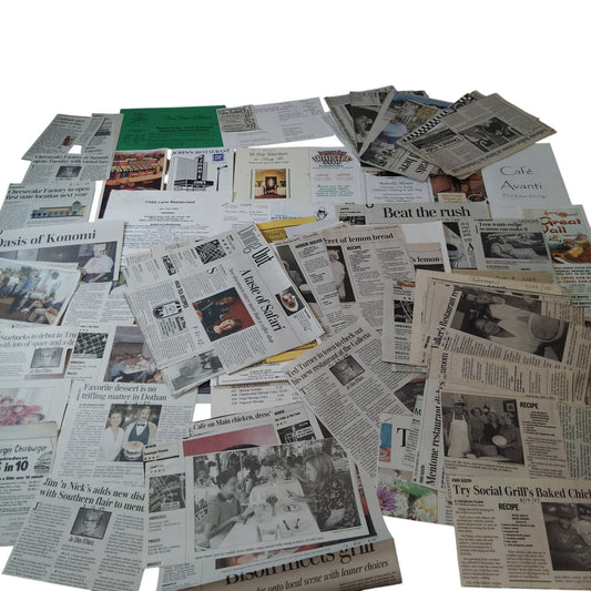 Alabama Restaurants 2000s Ephemera Collection - Multi-Color Vintage Paper Items