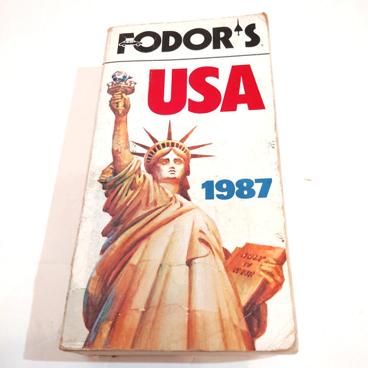 Fodor’s USA 1987 Travel Guide Paperback Withdrawn Library Copy Good Condition