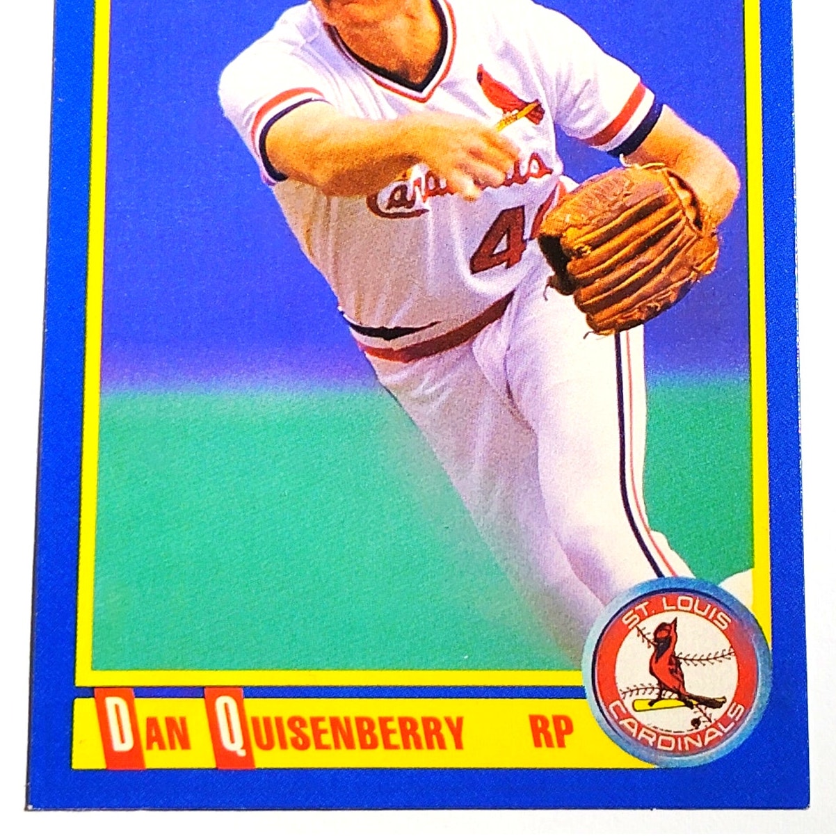 1990 Score Dan Quisenberry #475 St. Louis Cardinals Relief Pitcher MLB Baseball EX