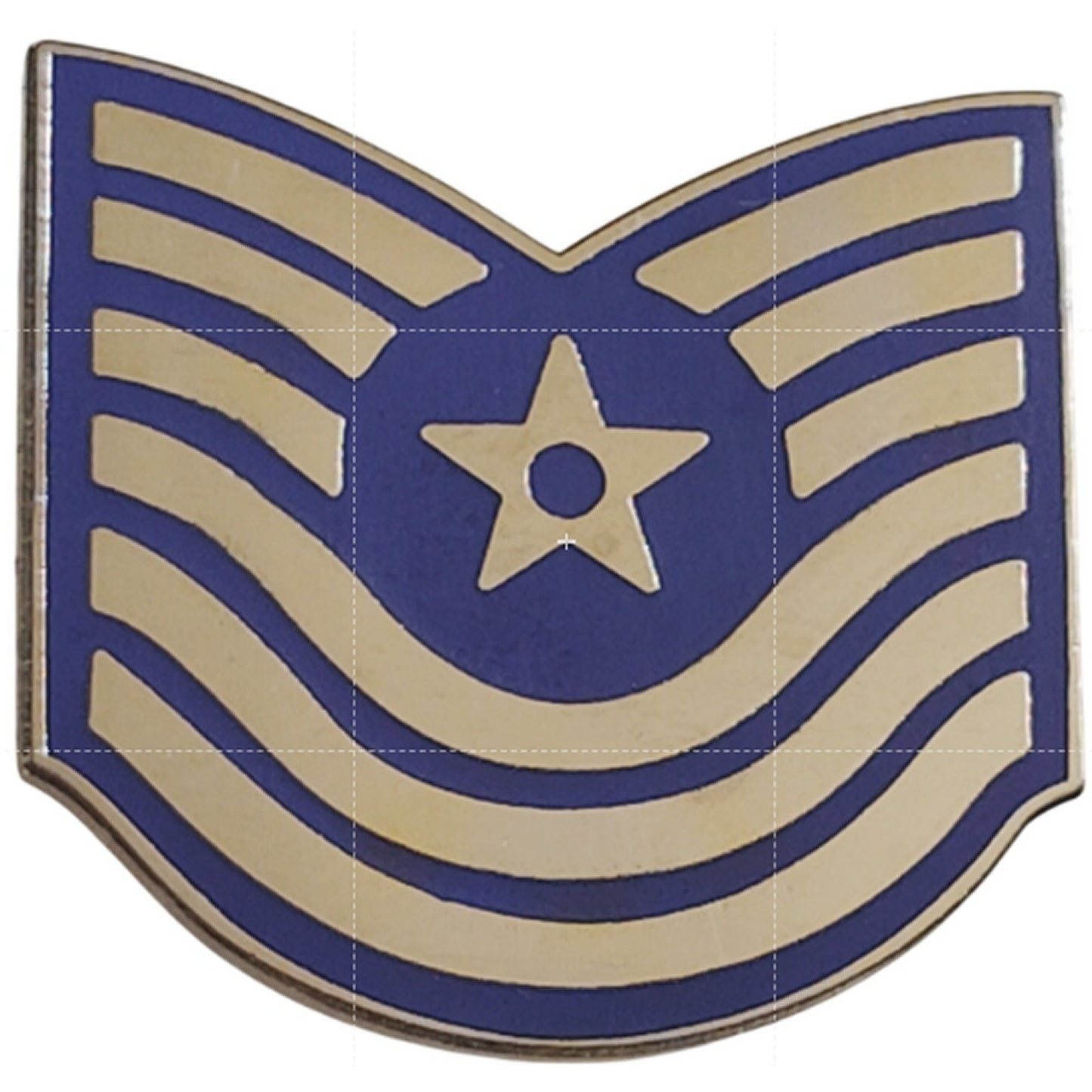 USAF Master Sergeant Rank Novelty Hat Lapel Pin 1‑1/8" × 1‑1/8"