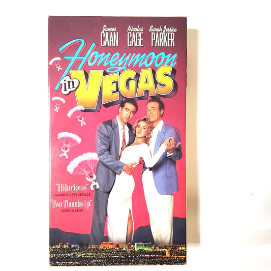 Honeymoon in Vegas VHS 1992 Nicolas Cage Sarah Jessica Parker James Caan Comedy