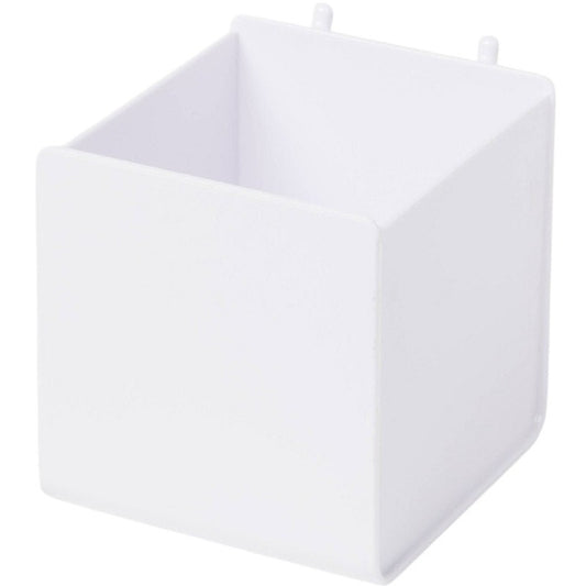 Brightroom Pegboard Single Cup Accessory – White – Organizer Bin