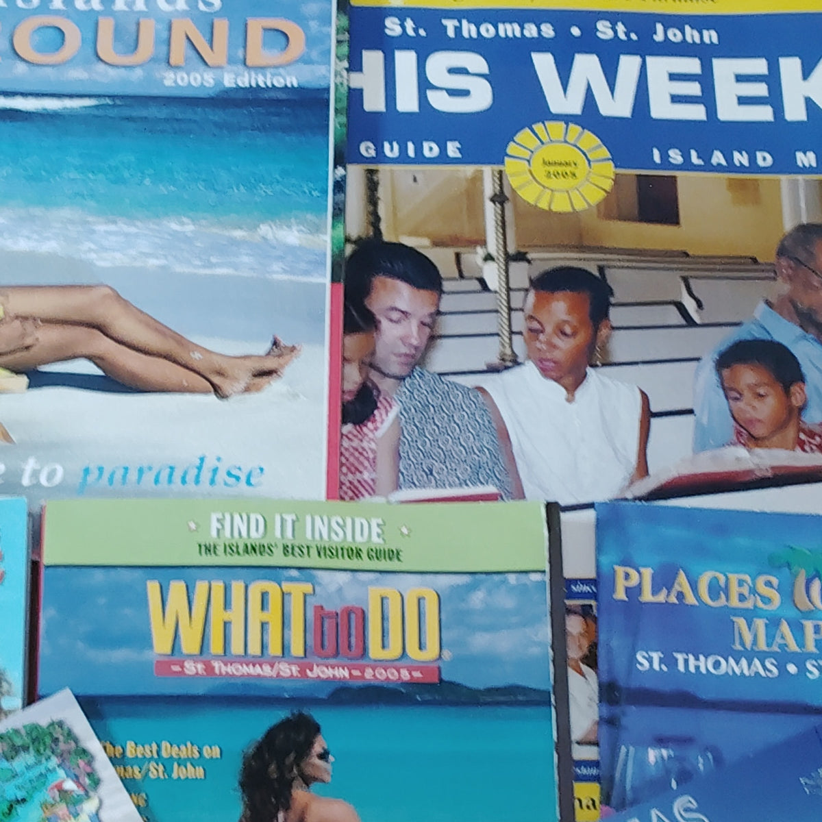 2005 US Virgin Islands Travel Guides & Ephemera - St Thomas, St John, St Croix