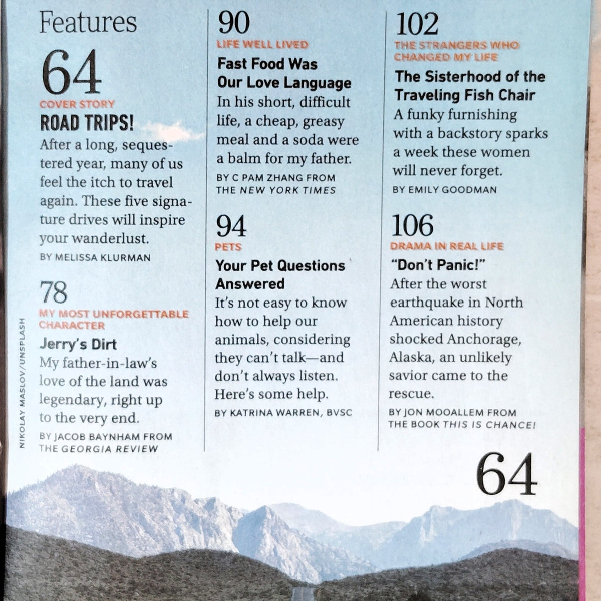Reader's Digest May 2021 Best Road Trips in America Magazine Back Issue