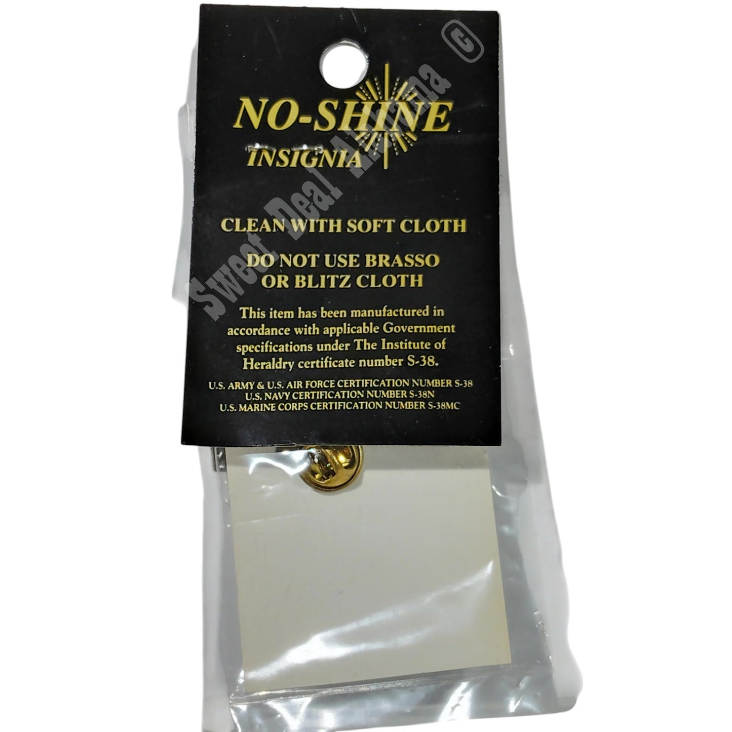 E2 Device Pin: Navy Seaman Apprentice E2 Rank, 1/2" x 1/4", Subdued Black, NIP