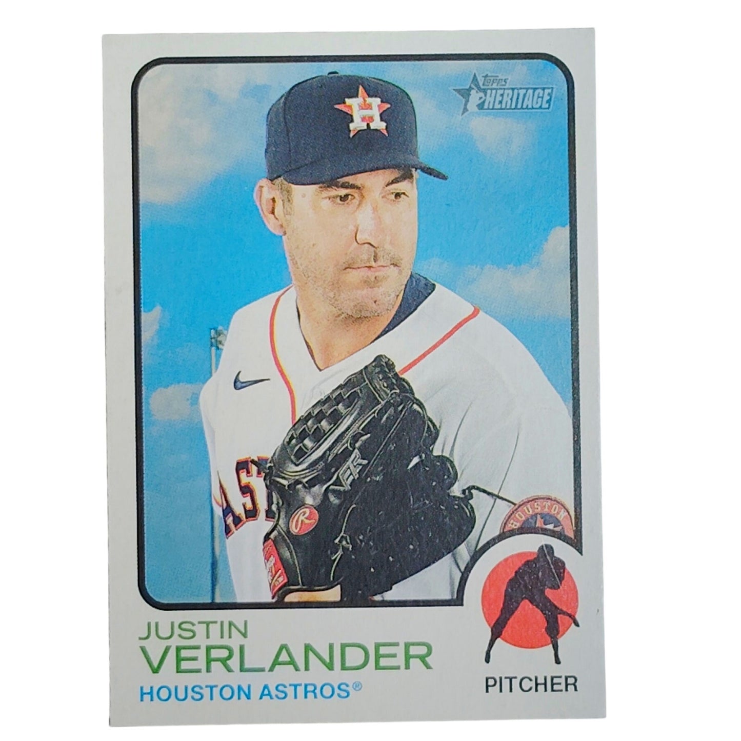 2022 Topps Heritage Justin Verlander 105 Houston Astros Pitcher VG/EX