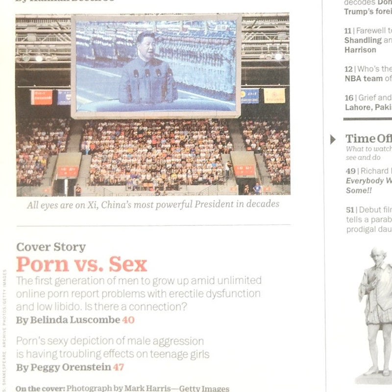 Time Magazine April 11, 2016 PØRN Cover, Shakespeare,  Collectible Back Issue