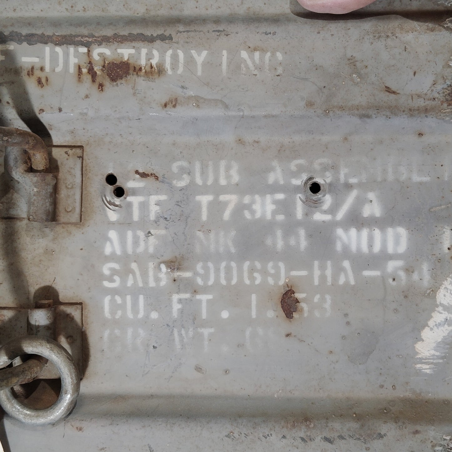 Military Surplus Metal Fuze Box – ADF Mk 44 Mod Sub Assembly, 1954 Dated, EUC