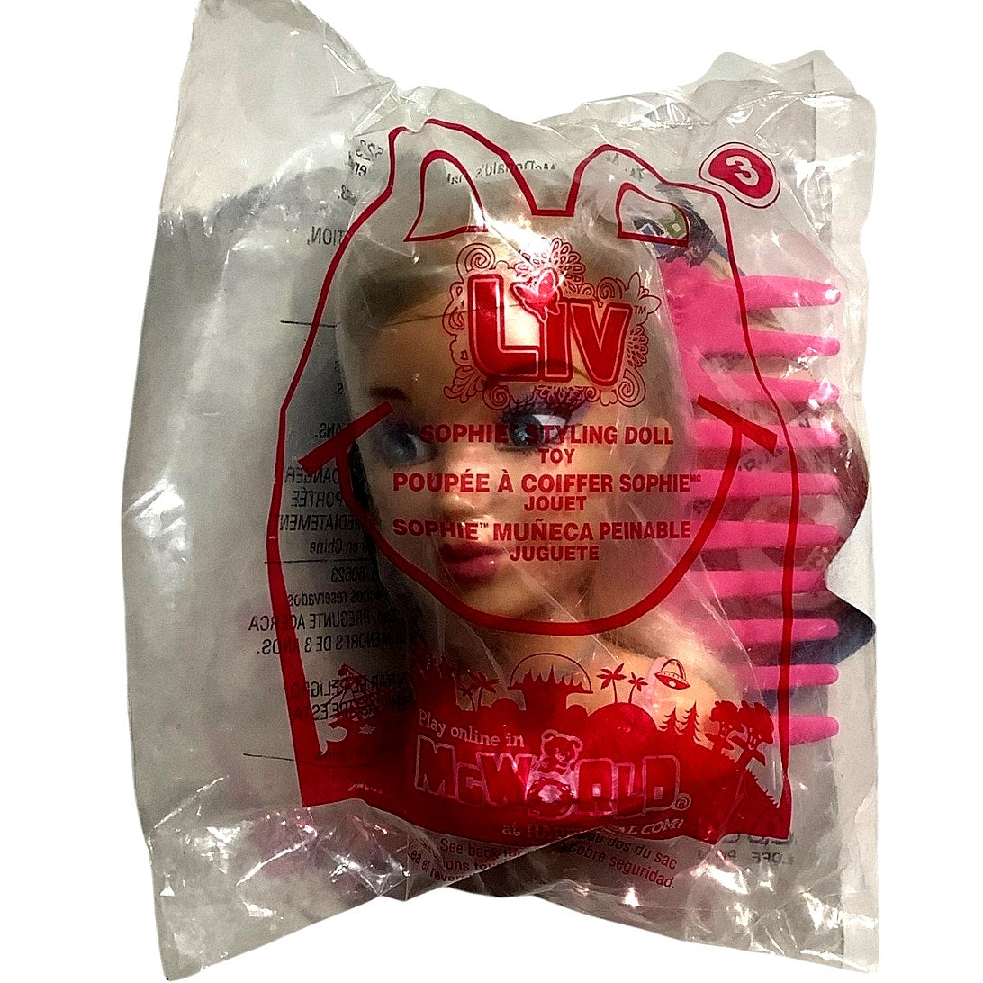 Liv Sophia Styling Doll Collectible Figure, McDonald's 2011 Happy Meal Toy, NIP