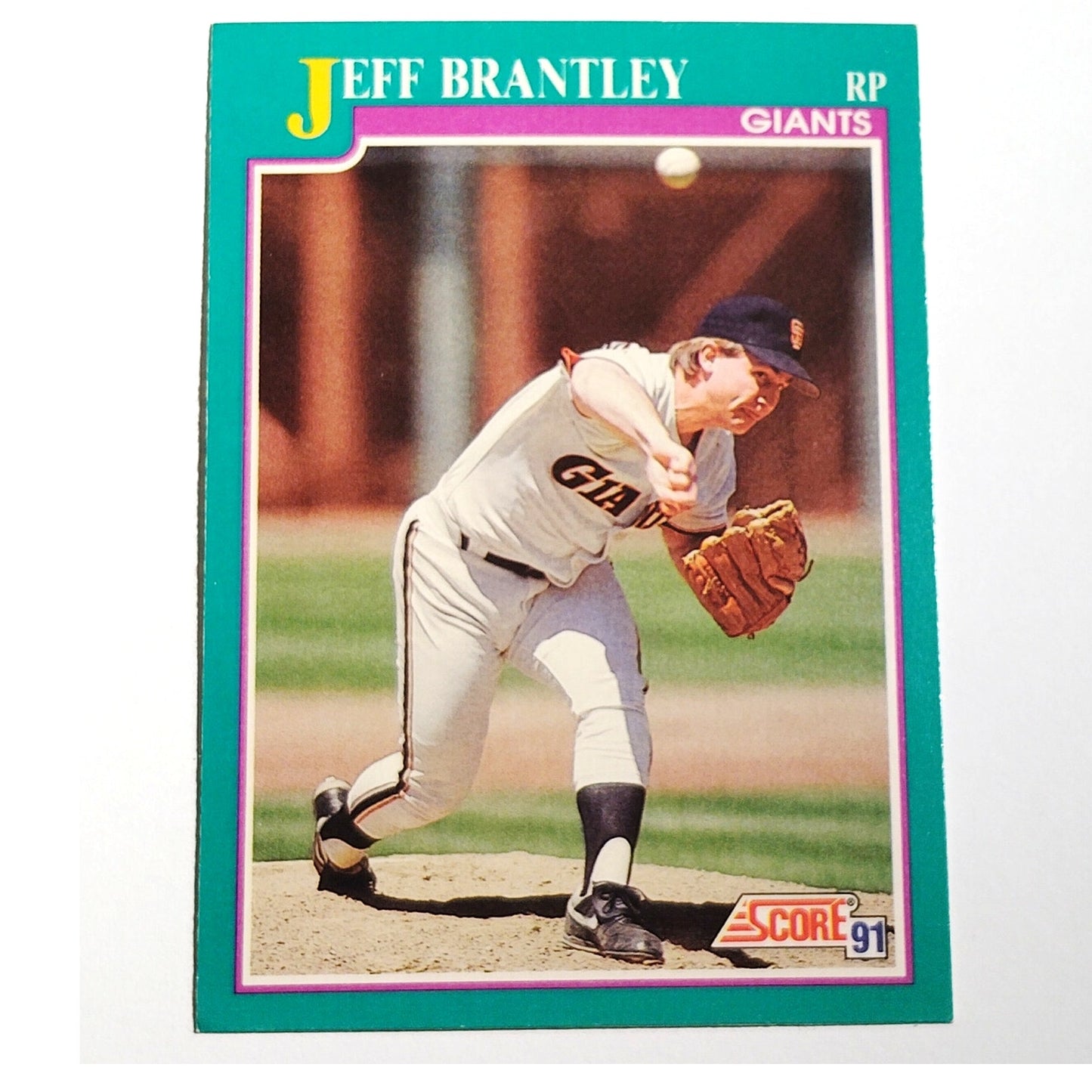 1991 Score Jeff Brantley #160 San Francisco Giants Pitcher MLB Baseball Card NM
