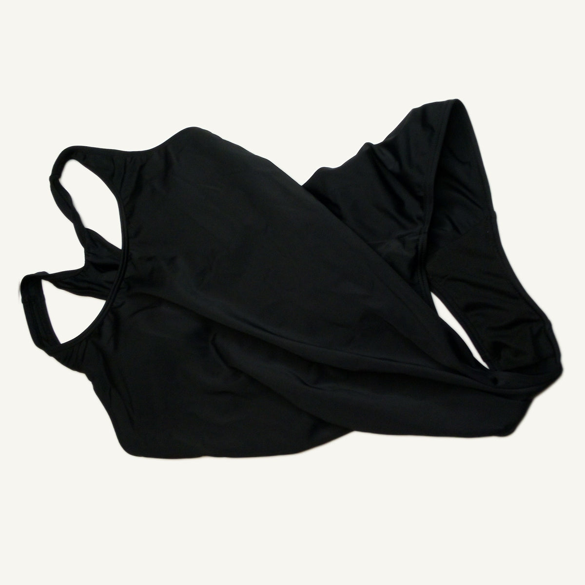 UNOW Women's Black Racerback One-Piece Swimsuit L - Training & Athletic NWT