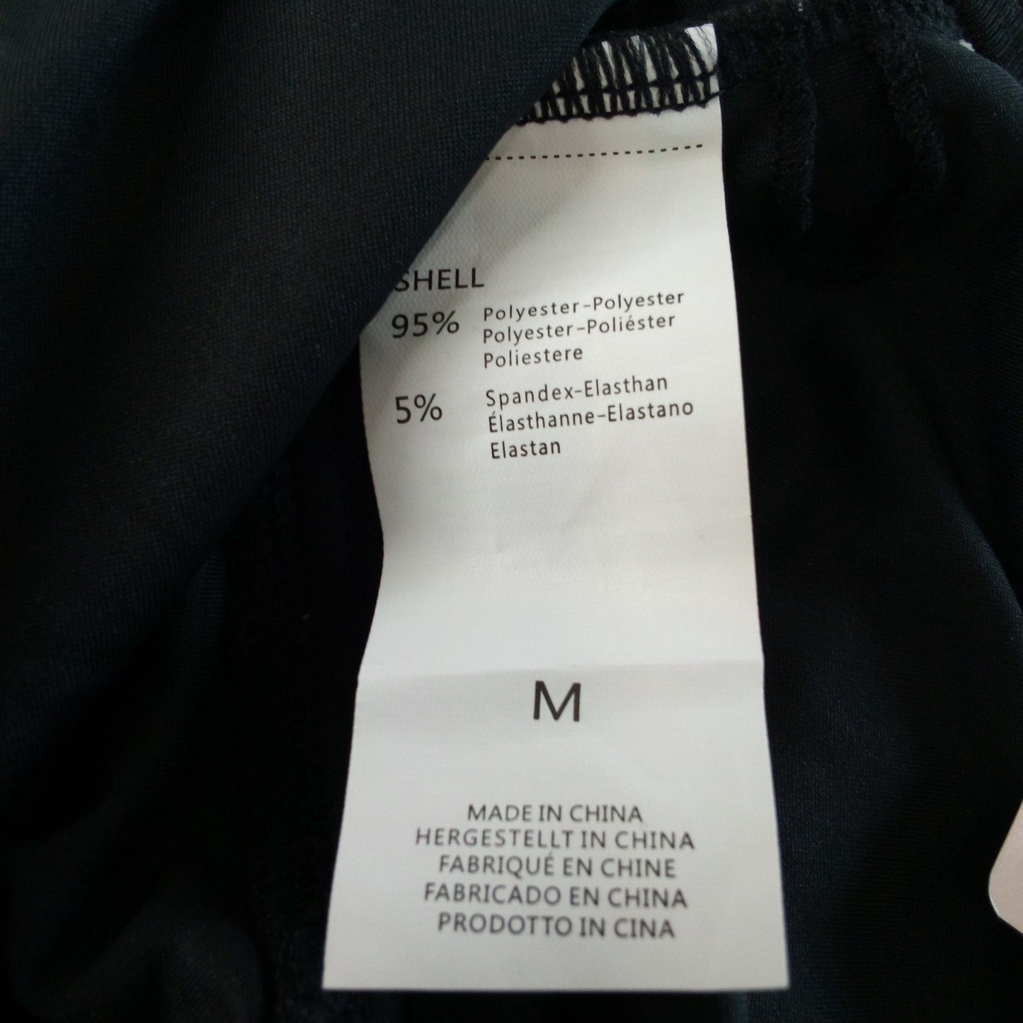 Charmo Ribbed 1-Piece Slimming Silhouette Swimsuit Black M, Adjustable Side Ties