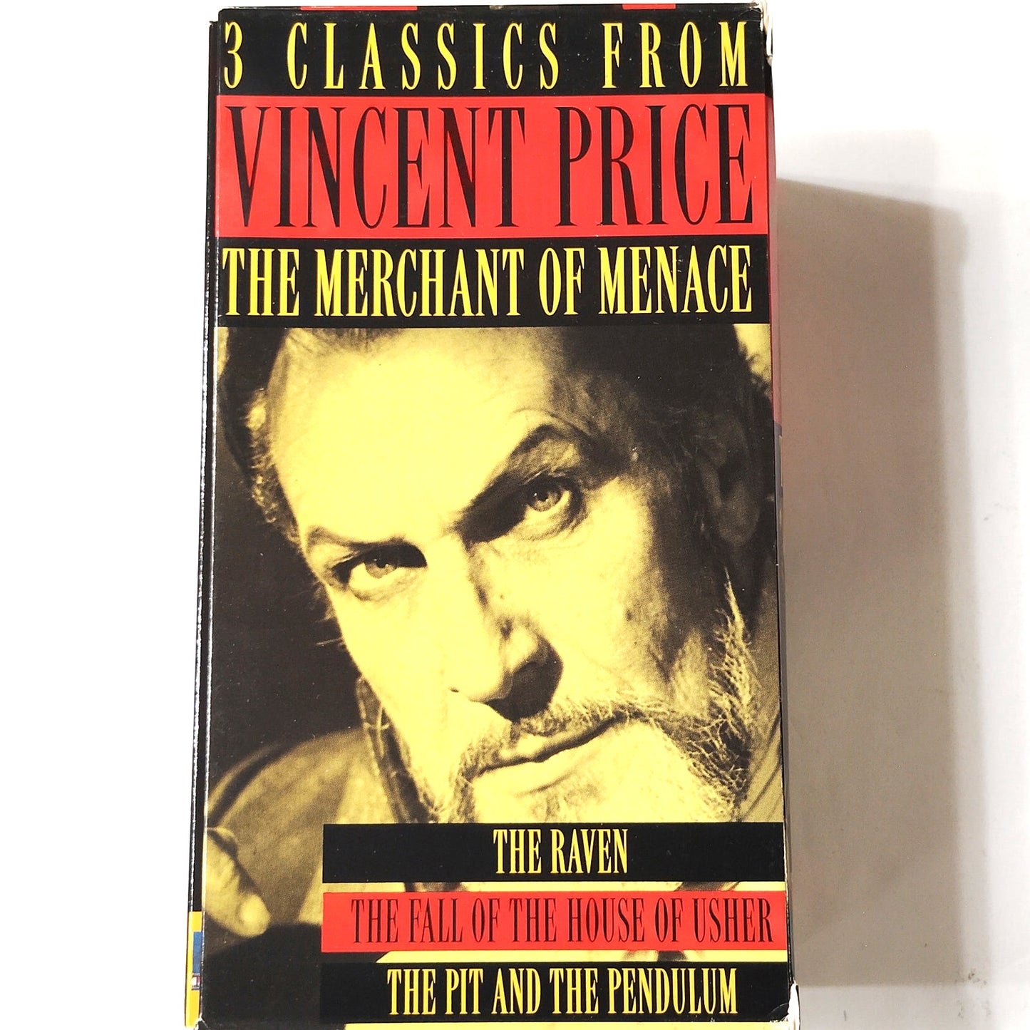 The Merchant of Menace VHS 3‑Tape Vincent Price Poe Classics