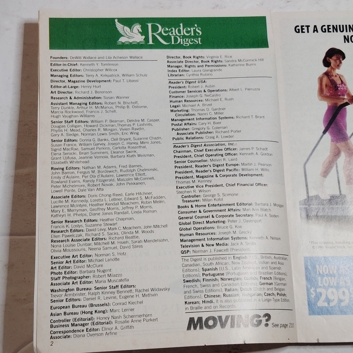Reader's Digest February 1996 Magazine - 75th Year Drugs Are Back Big Time