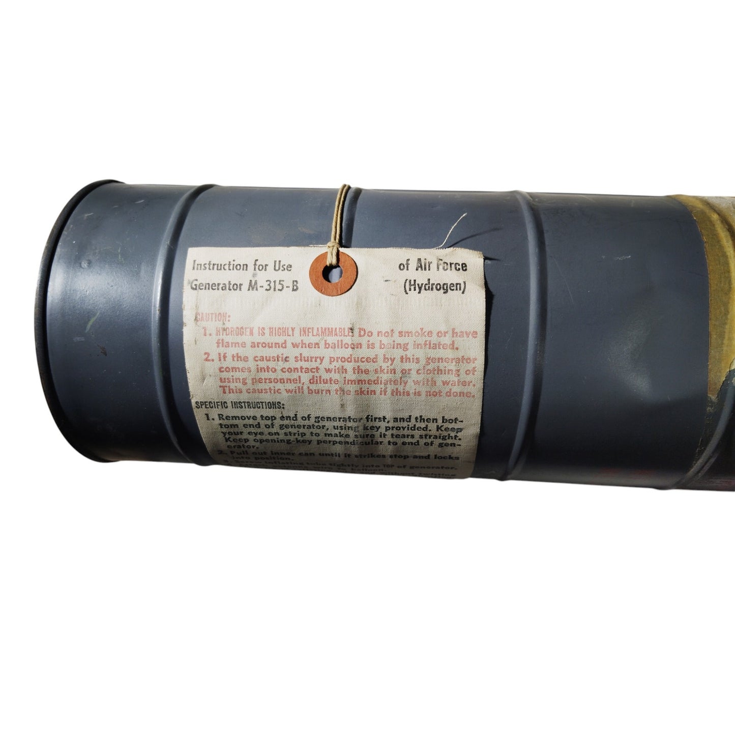USN M-315-B Hydrogen Generator Kit – Sealed Cartridge w/ Key – Dec 1964 – Balloon Inflation Unit