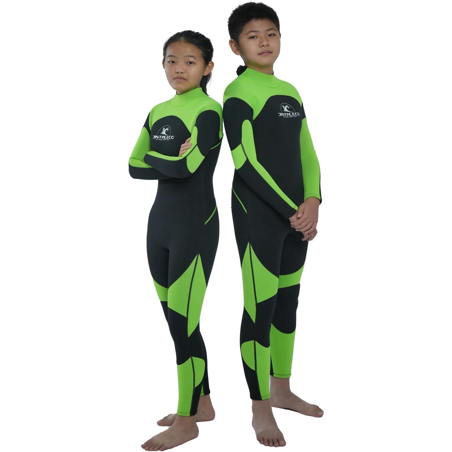 Unisex Kids Full Wetsuit, 14, 3/2mm Neoprene Wet Suit for Diving Surfing Scuba