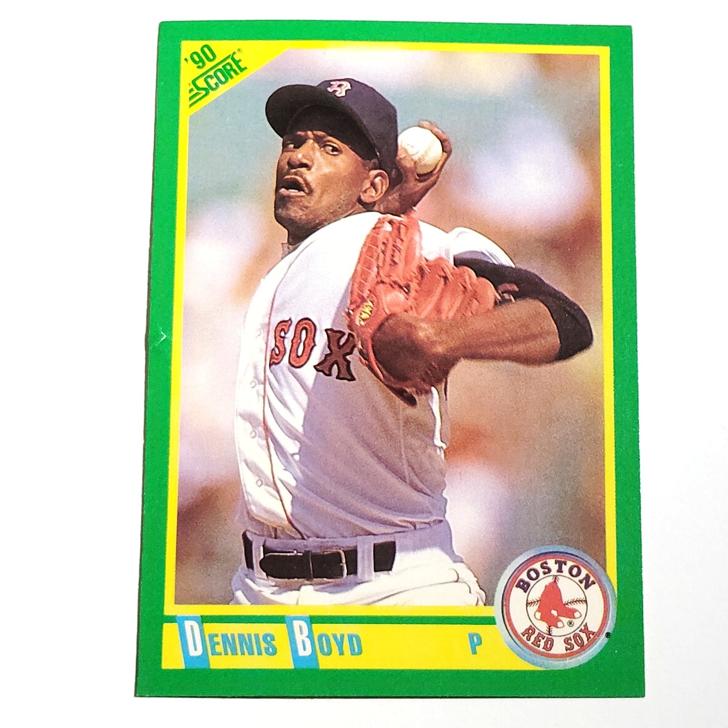 1990 Score Dennis "Oil Can" Boyd Card No. 137 Boston Red Sox P VG/EX