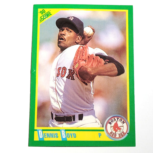 1990 Score Dennis "Oil Can" Boyd Card No. 137 Boston Red Sox P VG/EX