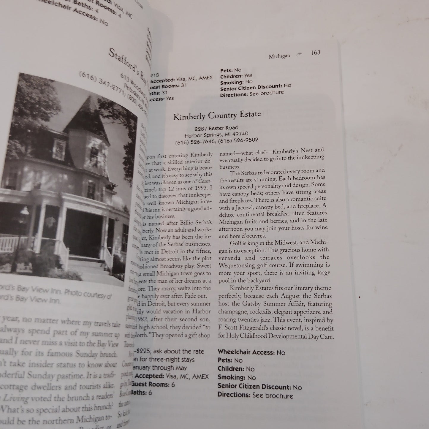 Sleeping With Literary Lions 1997 Paperback LN Booklover’s B&B Guide Travel Inns