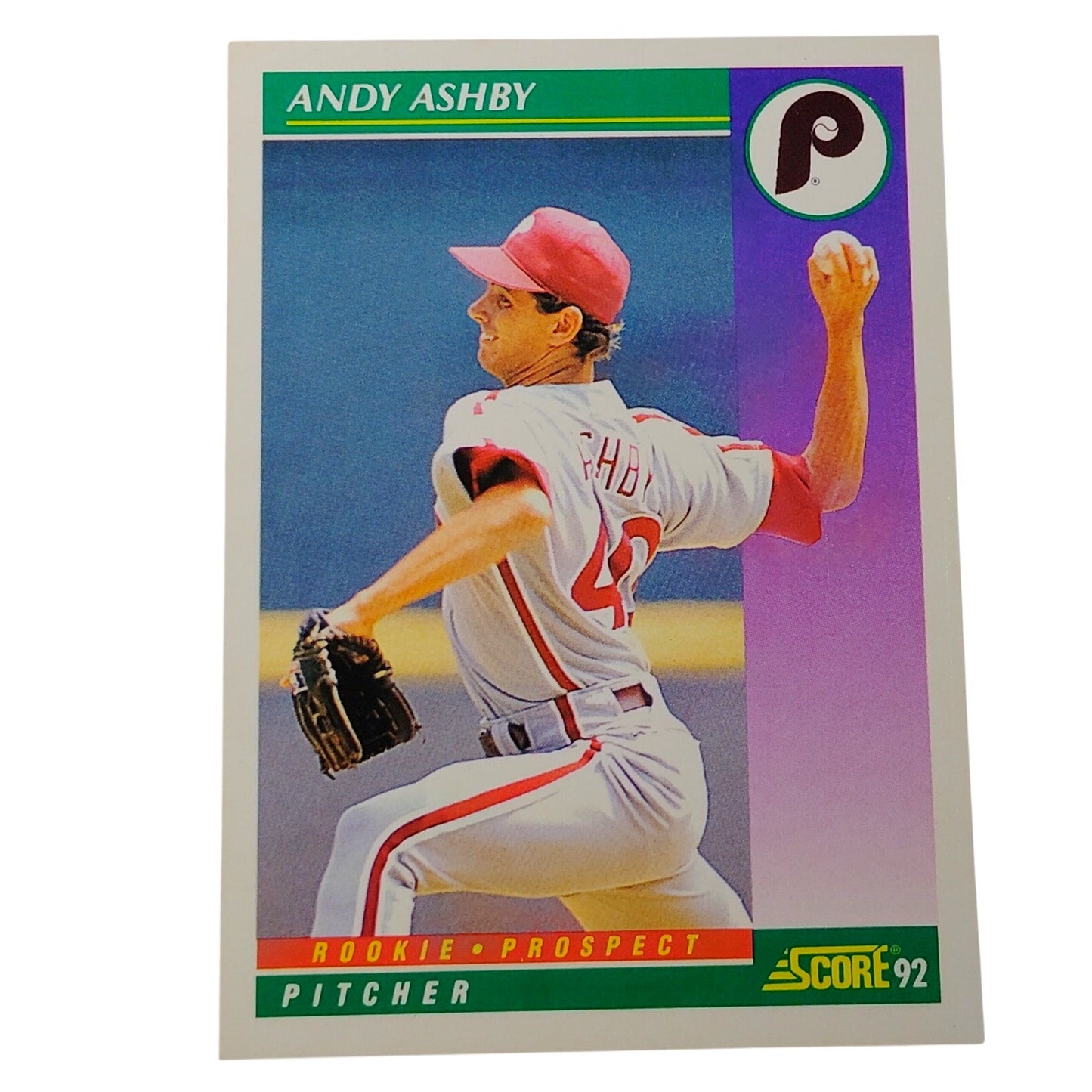 1992 Score Andy Ashby #396 Philadelphia Phillies Pitcher MLB Baseball NM