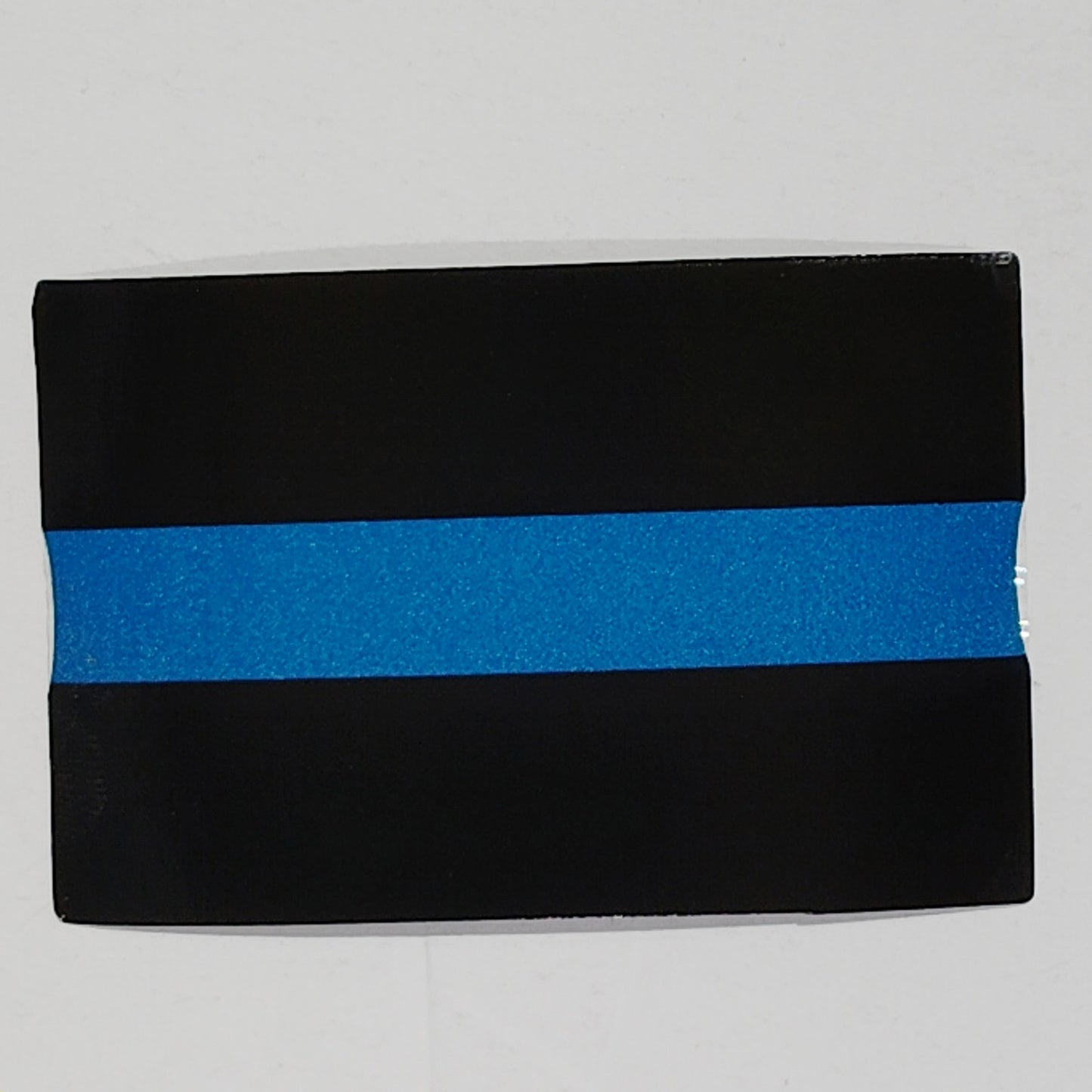 Blue Line American Flag Vinyl Decal 3" x 2" Inside Window Mount – Police Support