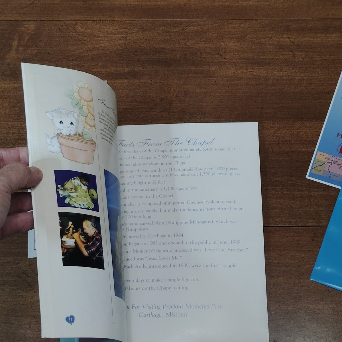 Precious Moments Chapel Keepsake 2010 Memory Book & Ephemera Lot Carthage MO